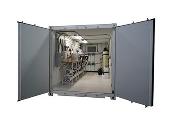 The LB 20,000 Container is contained within a standard shipping container, pre-plumbed and tested with all components