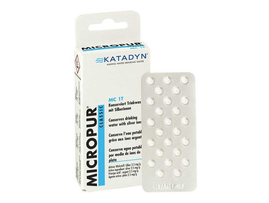 Micropur Classic keeps water free from germs, algae and odours.