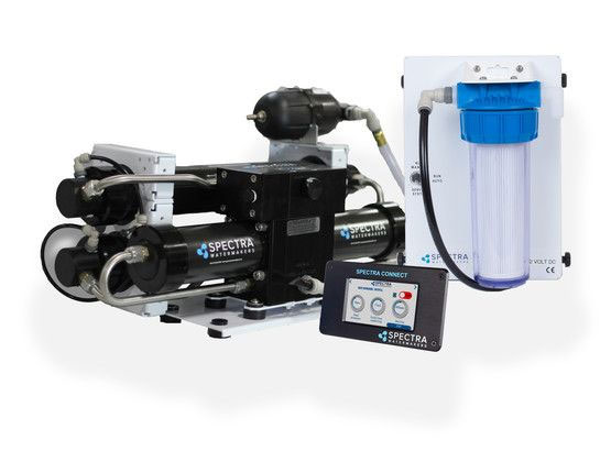 SPECTRA CATALINA 340C COMPACT WATERMAKER The new Catalina 340c Compact watermaker produces 53 liters of water per hour, making it the perfect watermaker for the midsize yacht with two to four people on