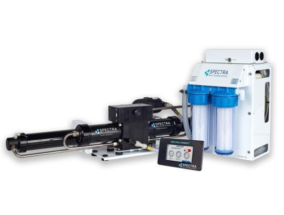 SPECTRA NEWPORT 400C WATERMAKER The Newport 400c watermaker is the most energy-efficient, automated, and easy-to-use watermaker available, and comes with the Spectra Connect controller as stan