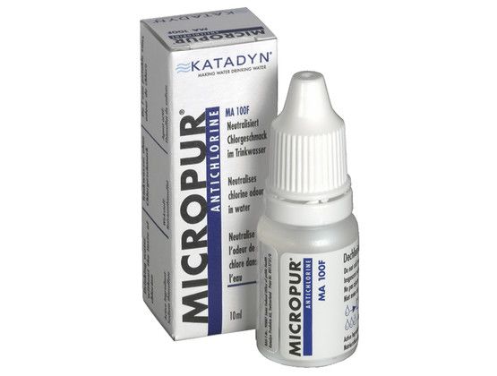 KATADYN MICROPUR ANTICHLORINE MA 100F Neutralises chlorine and restores the natural taste of water. Also suitable for preparing drinks with chlorinated tap water
