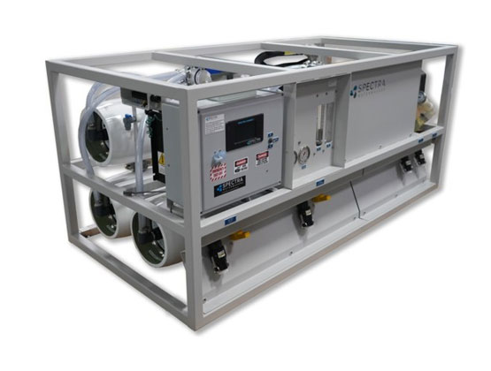 SPECTRA LB 10,000 Energy efficient-typically less than 3.5 killowatts to purify seawater. Fully automated with the Spectra Connect system